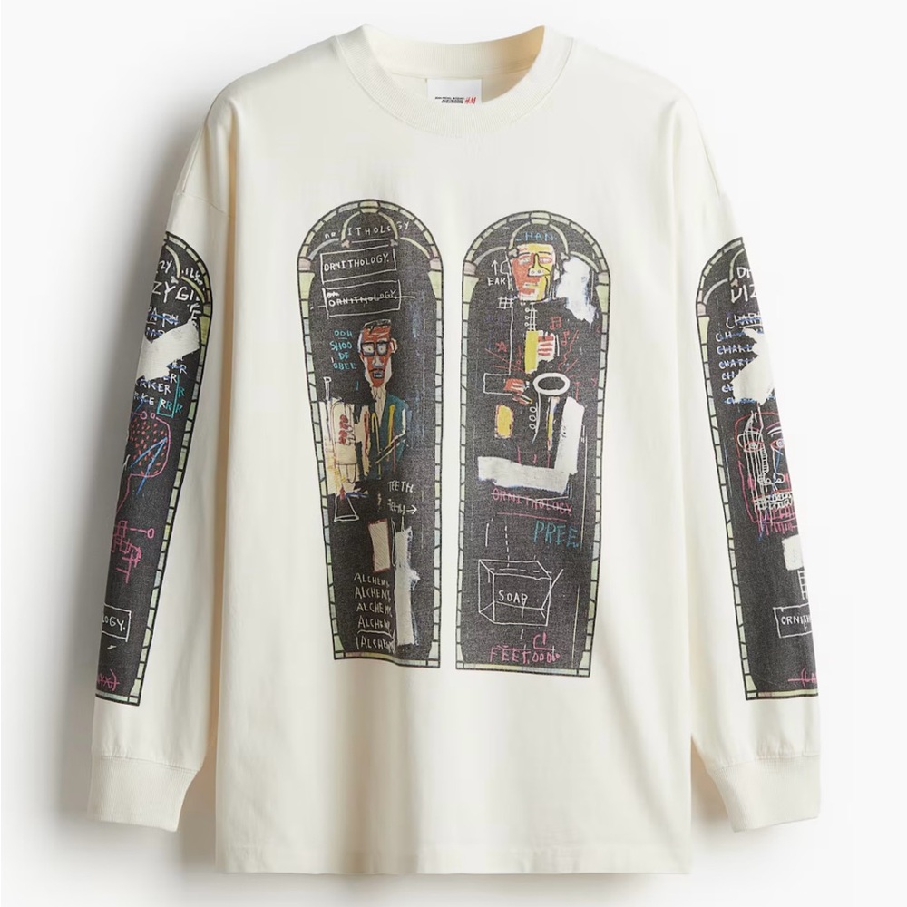 basquiat x ev bravado & tela d'amore x h&m Oversized Fit Long-sleeve